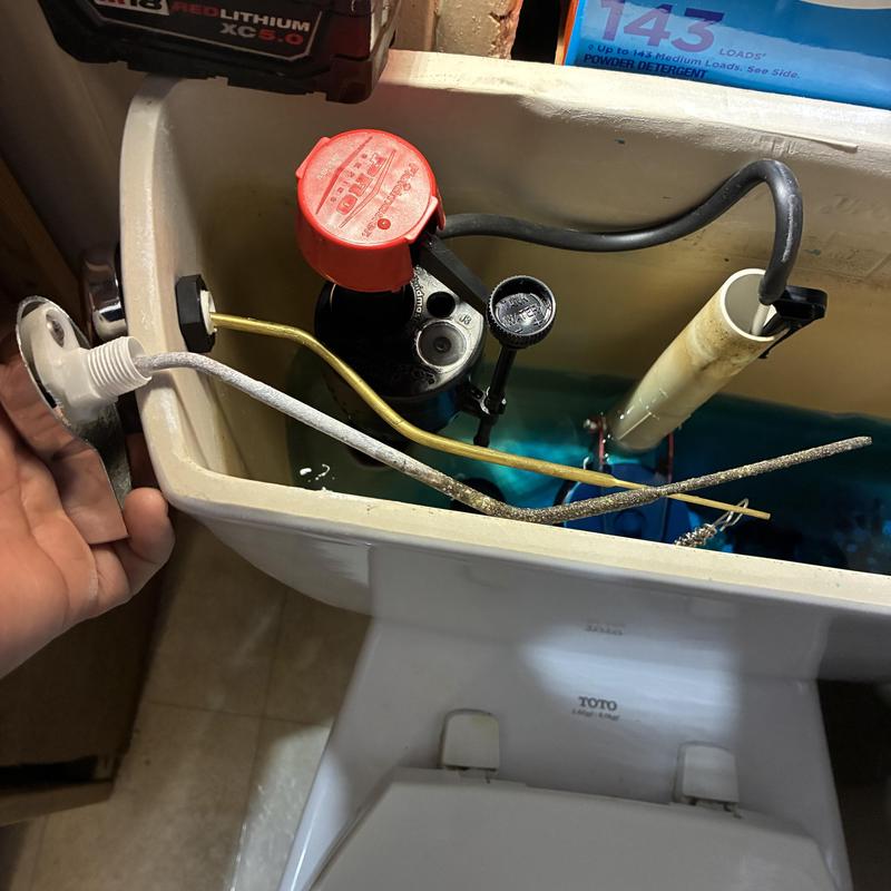 Toilet tank fill valve and flapper replacement