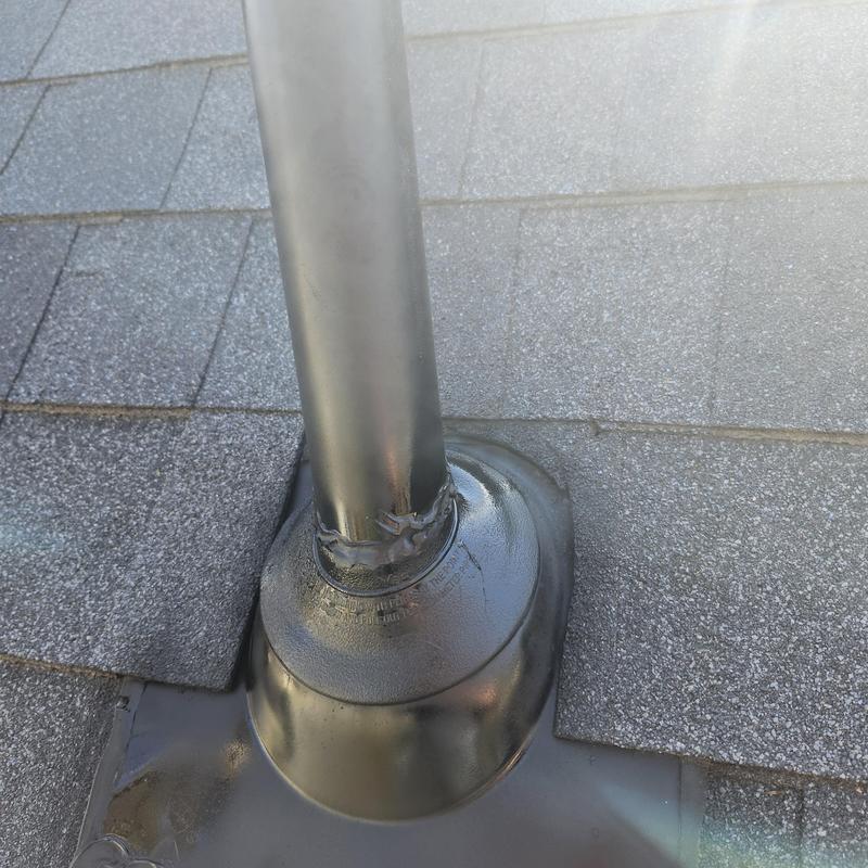 Plumbing boot on GAF charcoal shingle roof