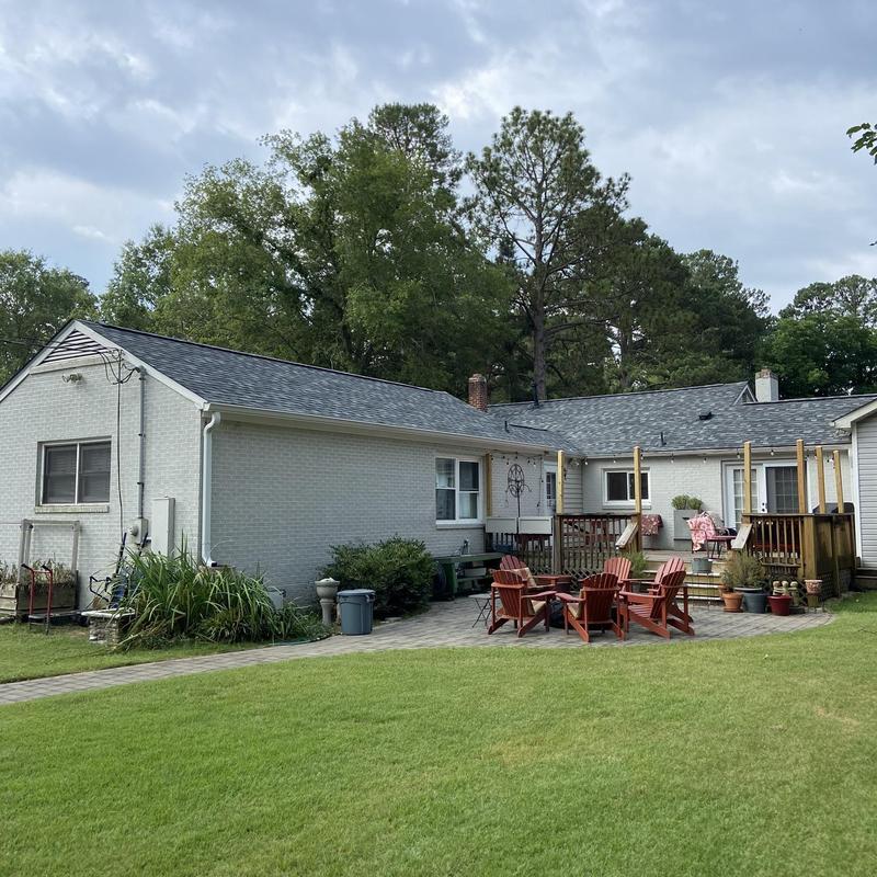 IKO Dynasty shingle roof replacement on residential house IKO Dynasty shingle roof replacement on residential house