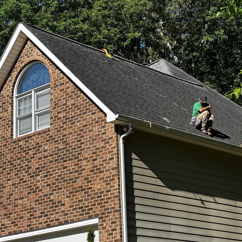 IKO Dynasty shingle roof with new metal fascia installation IKO Dynasty shingle roof with new metal fascia installation