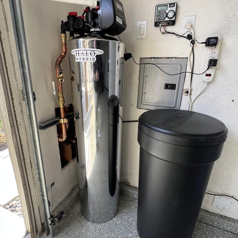 Halo Hybrid water filtration and softener system installation