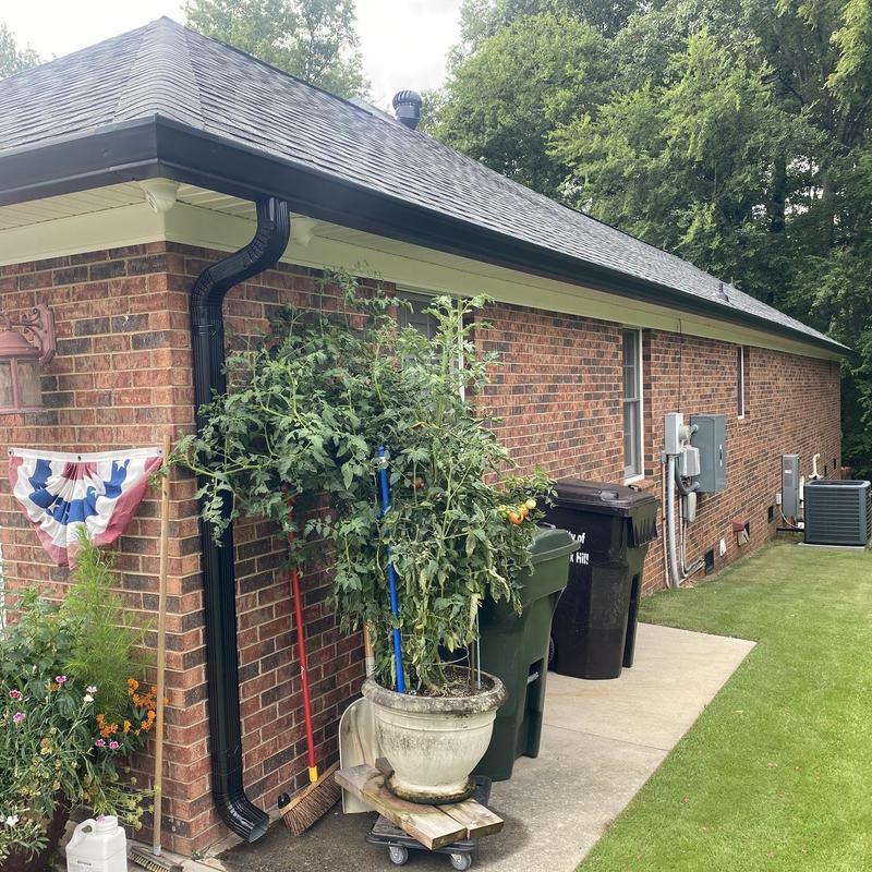 IKO Dynasty shingles roof with new gutters and fascia IKO Dynasty shingles roof with new gutters and fascia