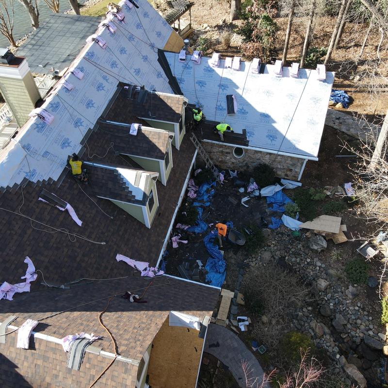 Owens Corning Duration roof installation with flashing kits