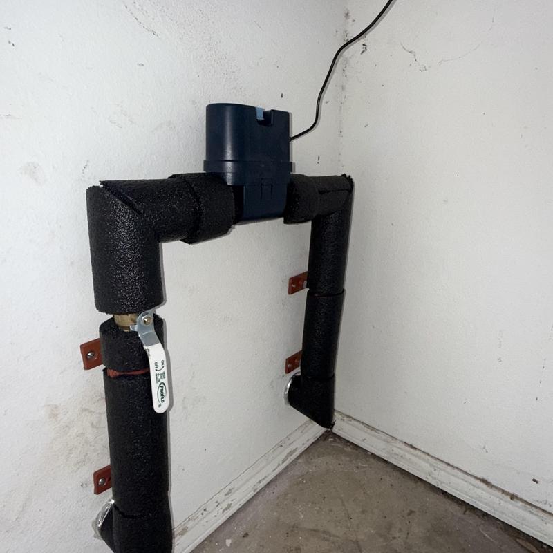 Whole home leak detector with insulated pipes