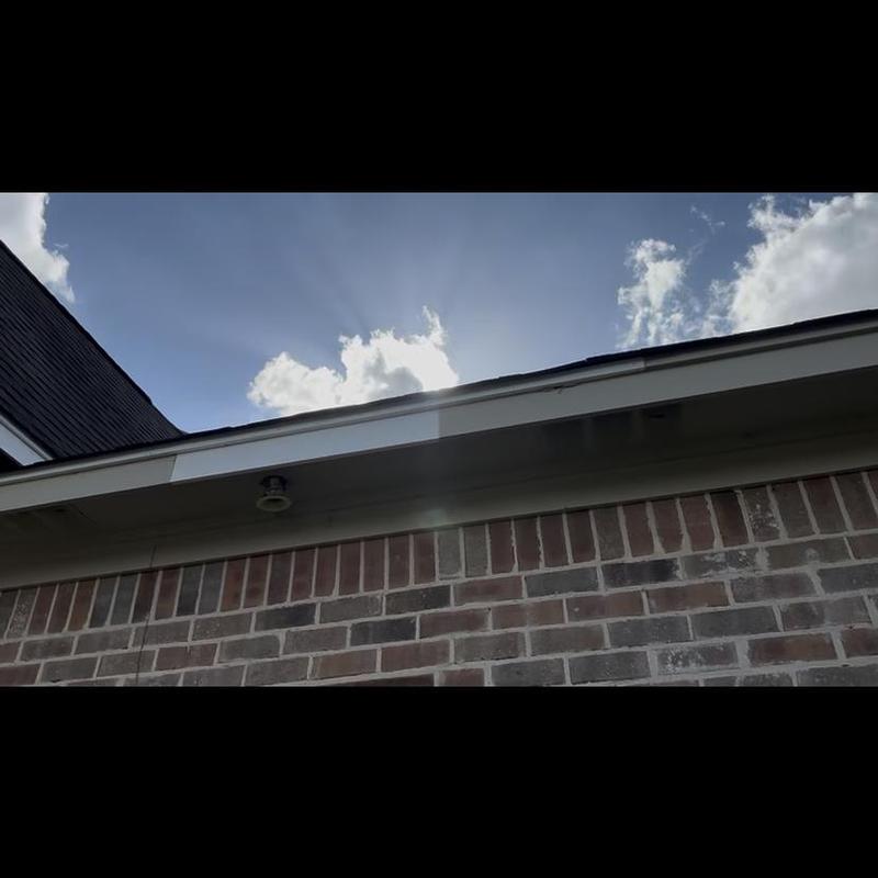 Fascia board replacement on brick house exterior