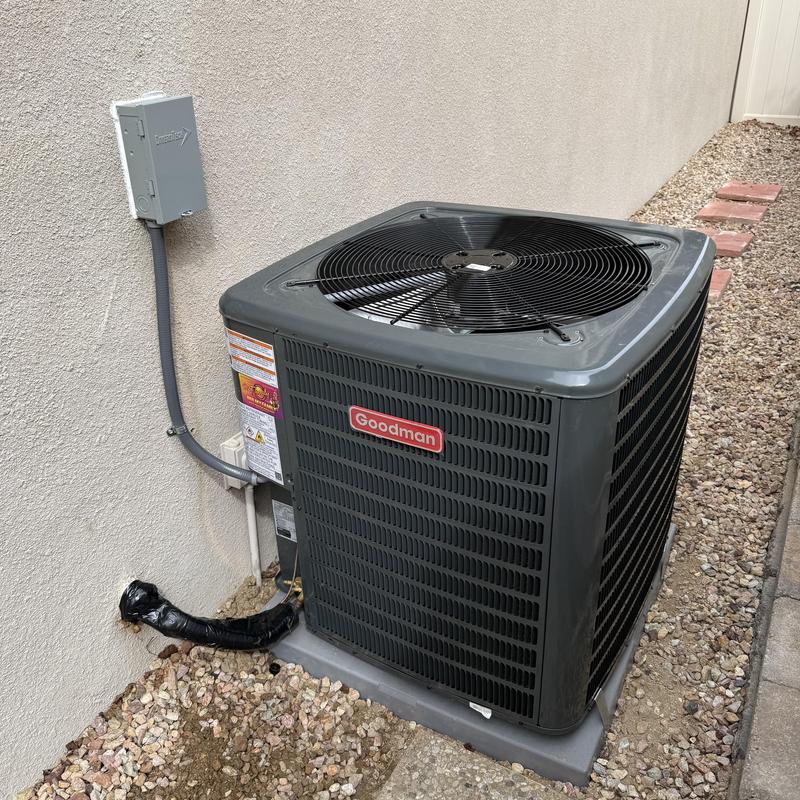 Goodman 5 ton condensing unit with pad disconnect