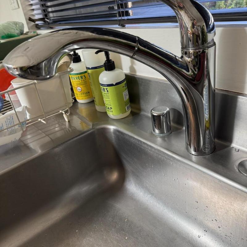Kitchen faucet sprayer head cleaned and tested