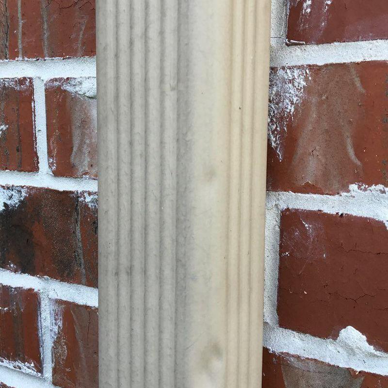Brick wall mortar joints close-up with slight weathering Brick wall mortar joints close-up with slight weathering