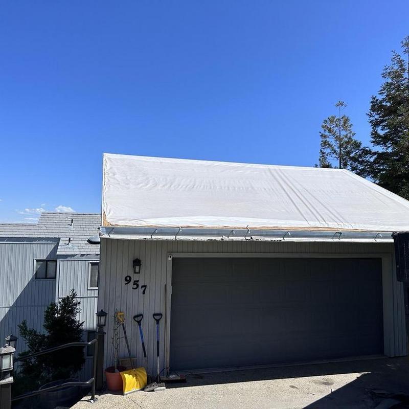 Gaf lifetime asphalt roof with gutter guards installation