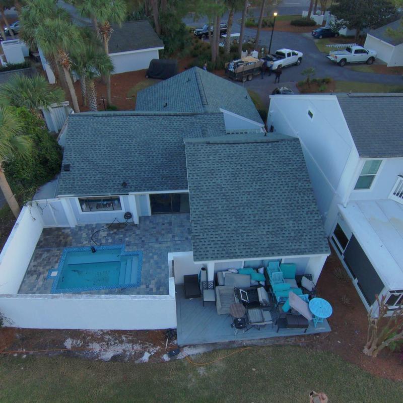 GAF Timberline HDZ roof on Sandestin home, slate color GAF Timberline HDZ roof on Sandestin home, slate color