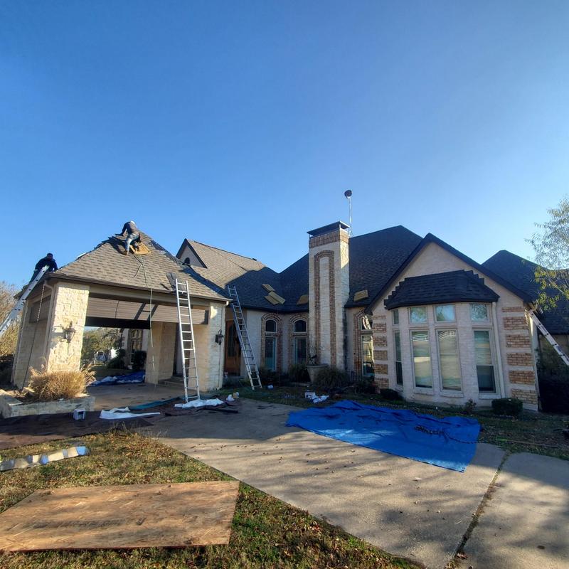 Asphalt shingle roof hail damage inspection and repair