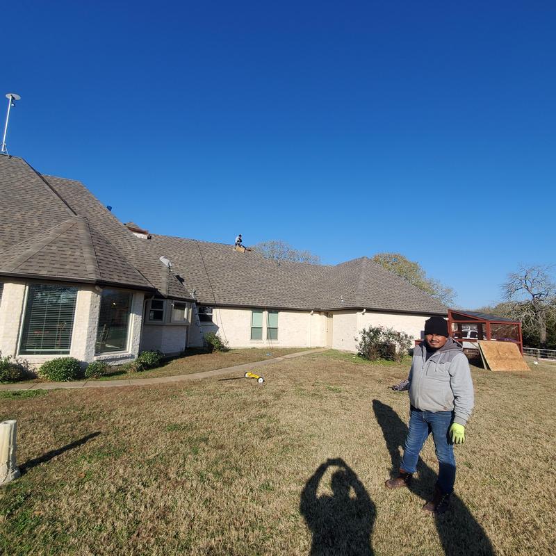 Asphalt shingle roof hail damage inspection in Terrell TX