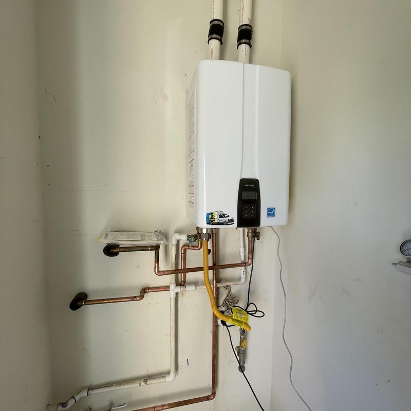 Navien NPE-240A2 tankless water heater installation