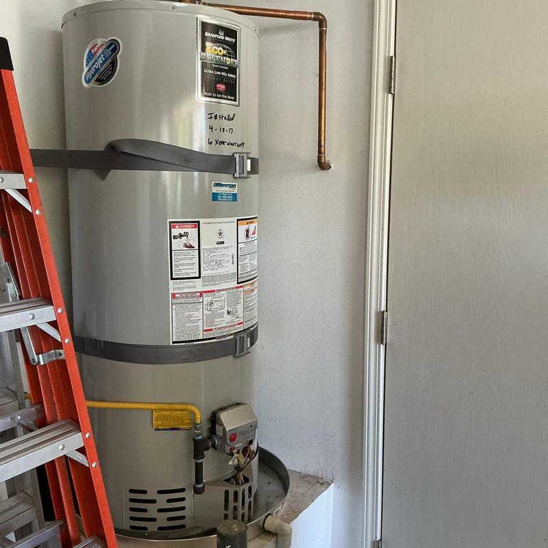50-gallon water heater replacement with copper piping