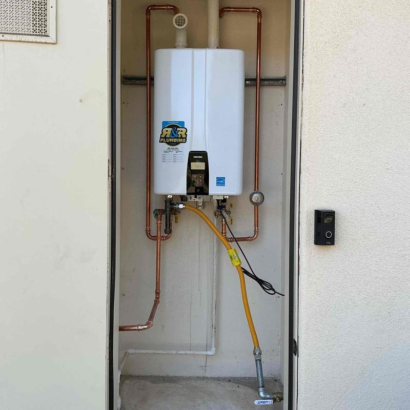 Tankless water heater with Type L copper piping