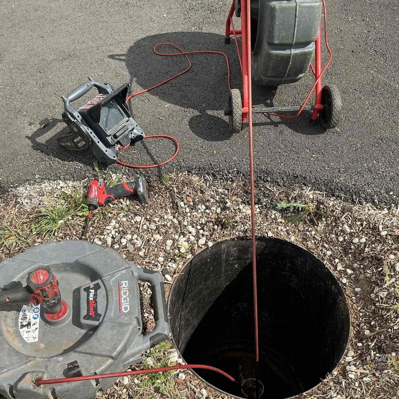 Mainline drain sewer camera inspection and clearing tools