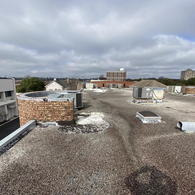 TPO roofing system over ISO insulation on gravel roof TPO roofing system over ISO insulation on gravel roof