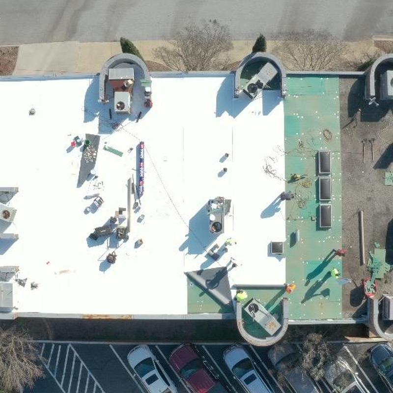 GAF TPO roofing installation over ISO insulation boards GAF TPO roofing installation over ISO insulation boards