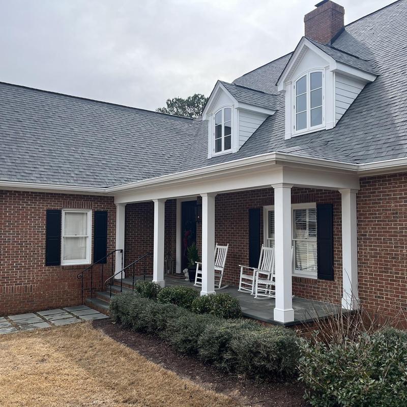 Owens Corning Oakridge Estate Gray shingle roof installation Owens Corning Oakridge Estate Gray shingle roof installation