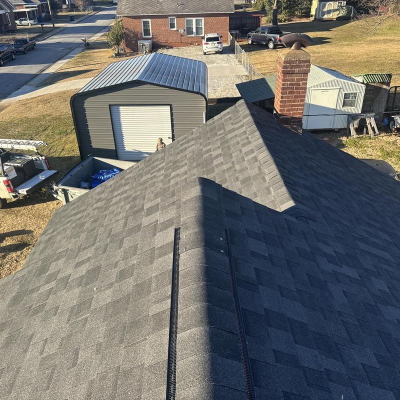 IKO Dynasty Granite Black shingle roof installation IKO Dynasty Granite Black shingle roof installation