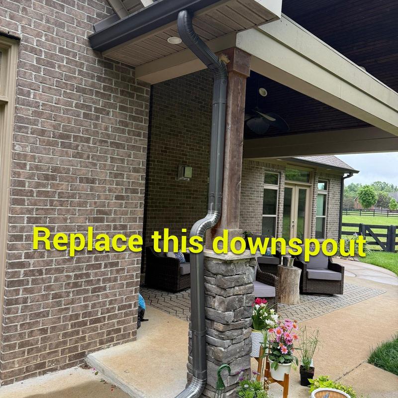 Downspout and gutter drainage system replacement request