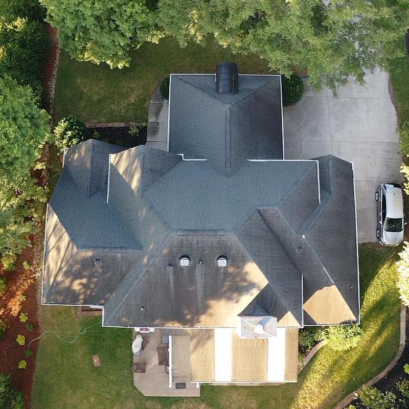 Owens Corning Duration Williamsburg Gray roof shingles installed Owens Corning Duration Williamsburg Gray roof shingles installed