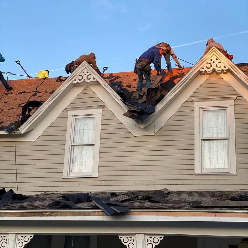 GAF Timberline HDZ shingle roof replacement on historic home GAF Timberline HDZ shingle roof replacement on historic home