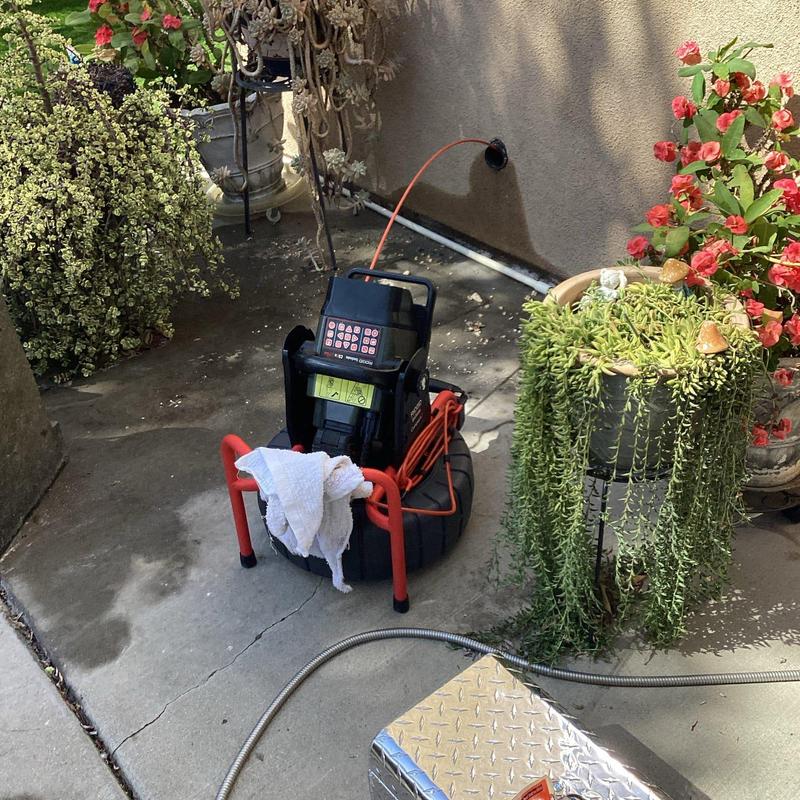 Kitchen drain hydro jetting through exterior clean-out