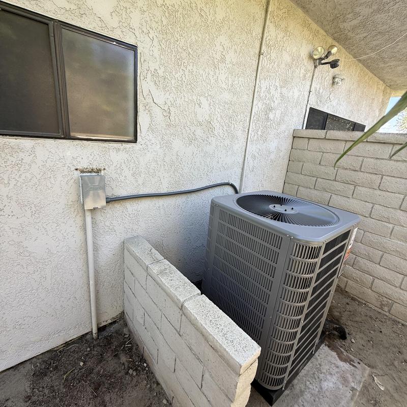 5 ton upflow HVAC condenser unit outdoor installation