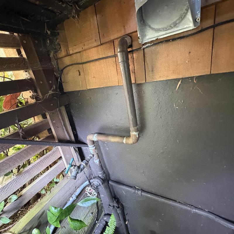 Gas earthquake shutoff valve and water line installation