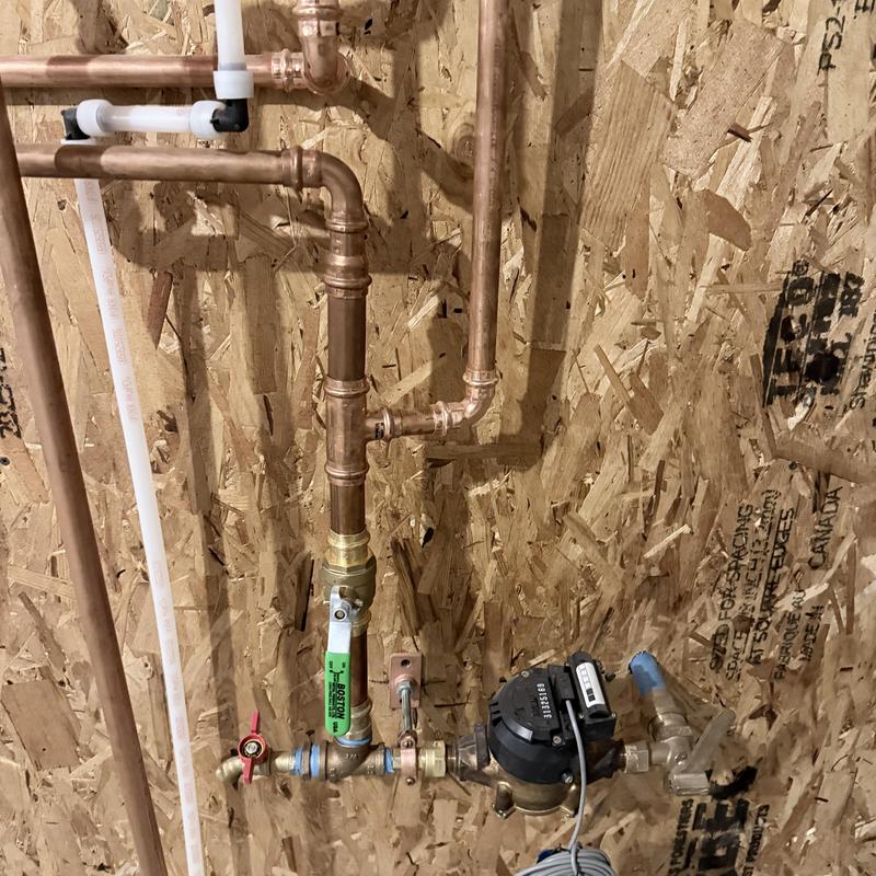 Bypass piping for water filter system installation