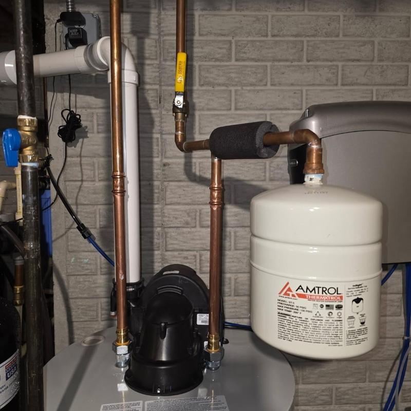 Bradford White water heater with Amtrol expansion tank