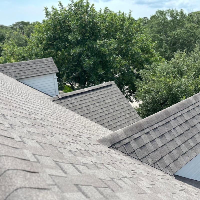 Tamko Titan XT Timber Creek shingles on residential roof Tamko Titan XT Timber Creek shingles on residential roof