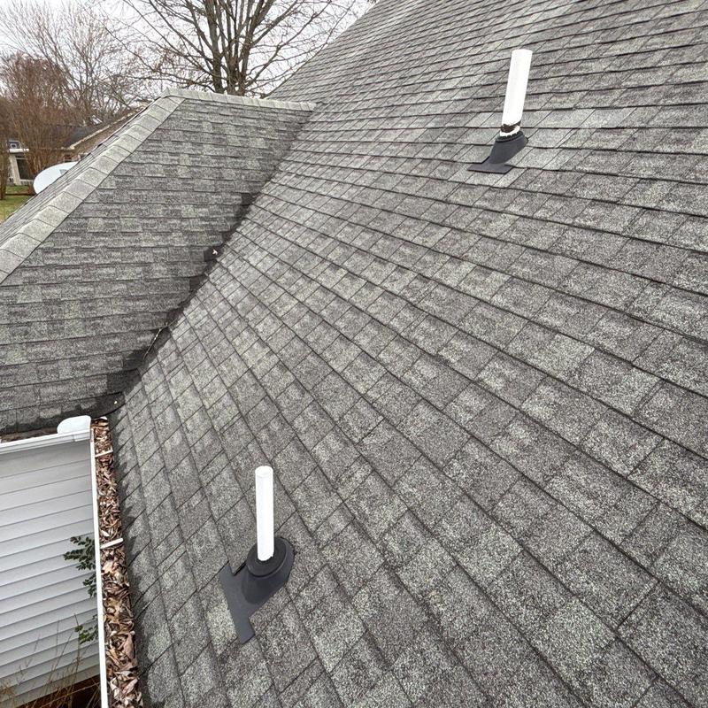 Roof shingles and pipe boot flashing inspection, Murfreesboro