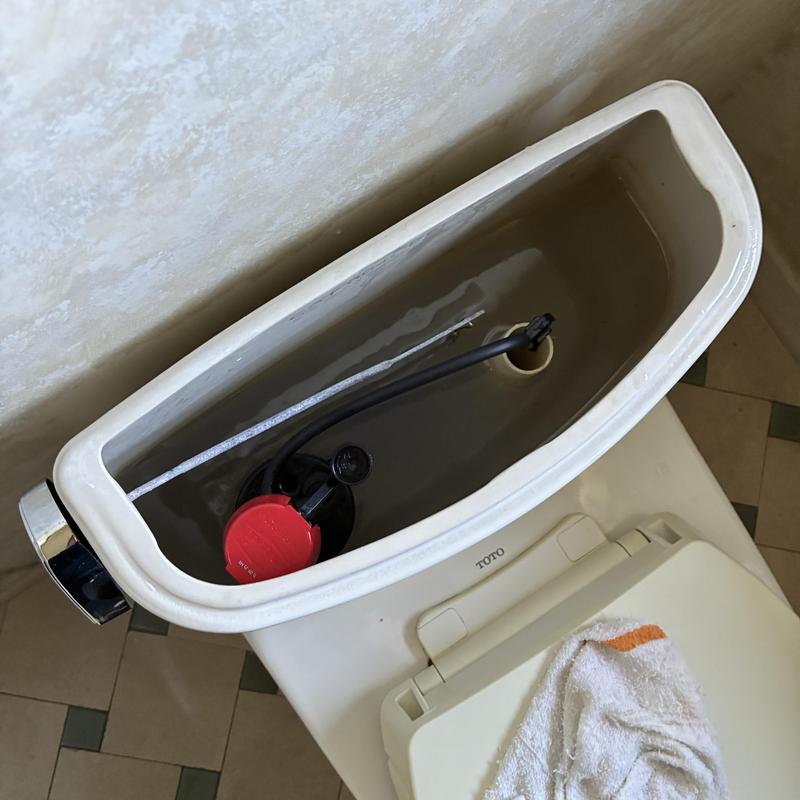 Toto toilet tank lever and fill valve installation