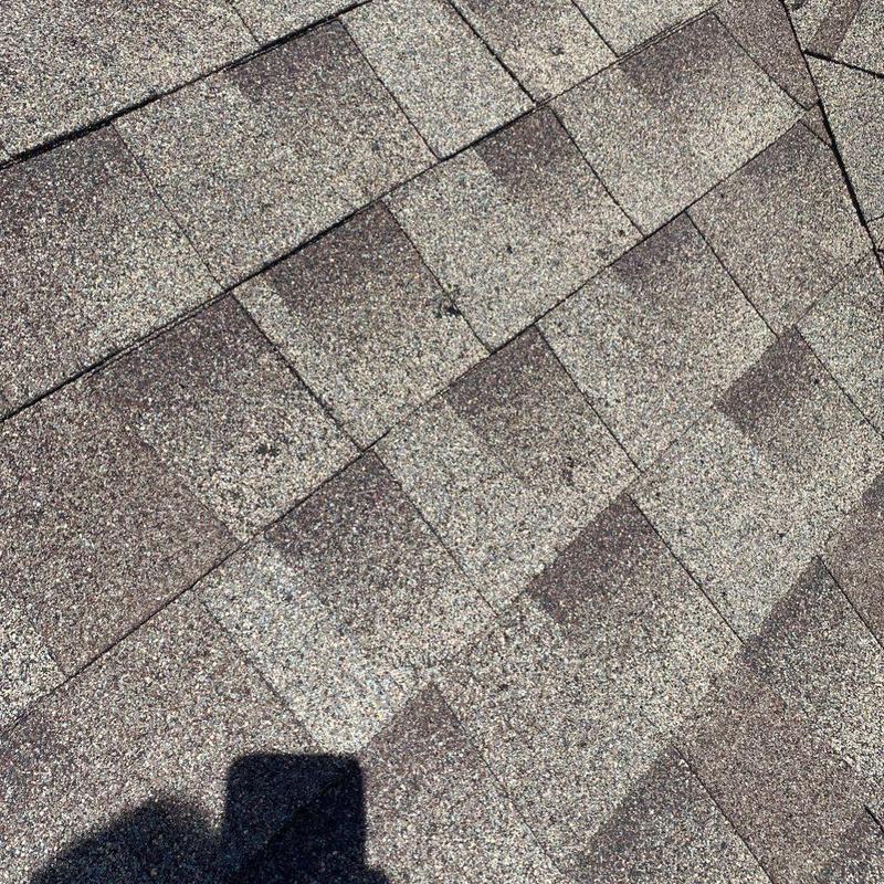 GAF ArmorShield II hail resistant roof shingles close-up GAF ArmorShield II hail resistant roof shingles close-up