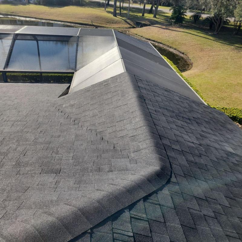Owens Corning shingle roof with skylight installation