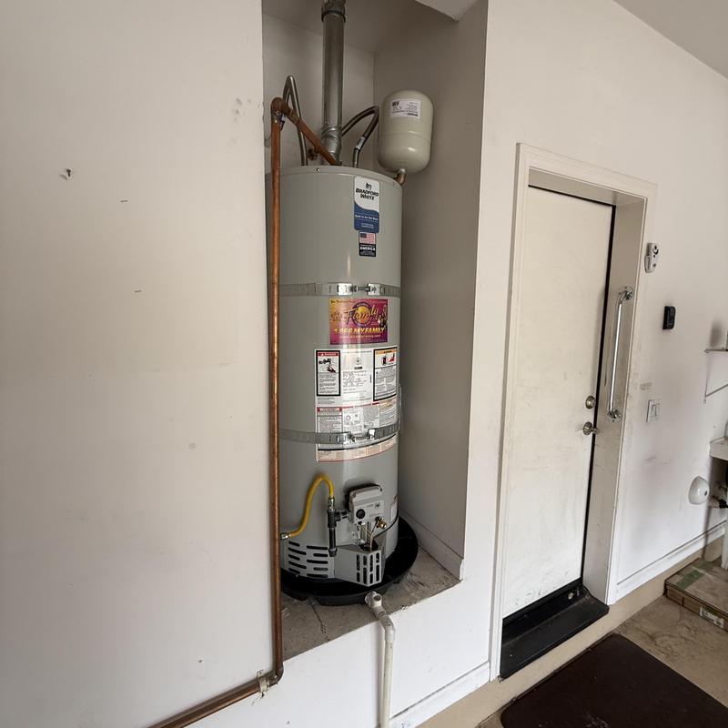 Bradford White 50-gal natural gas water heater installation