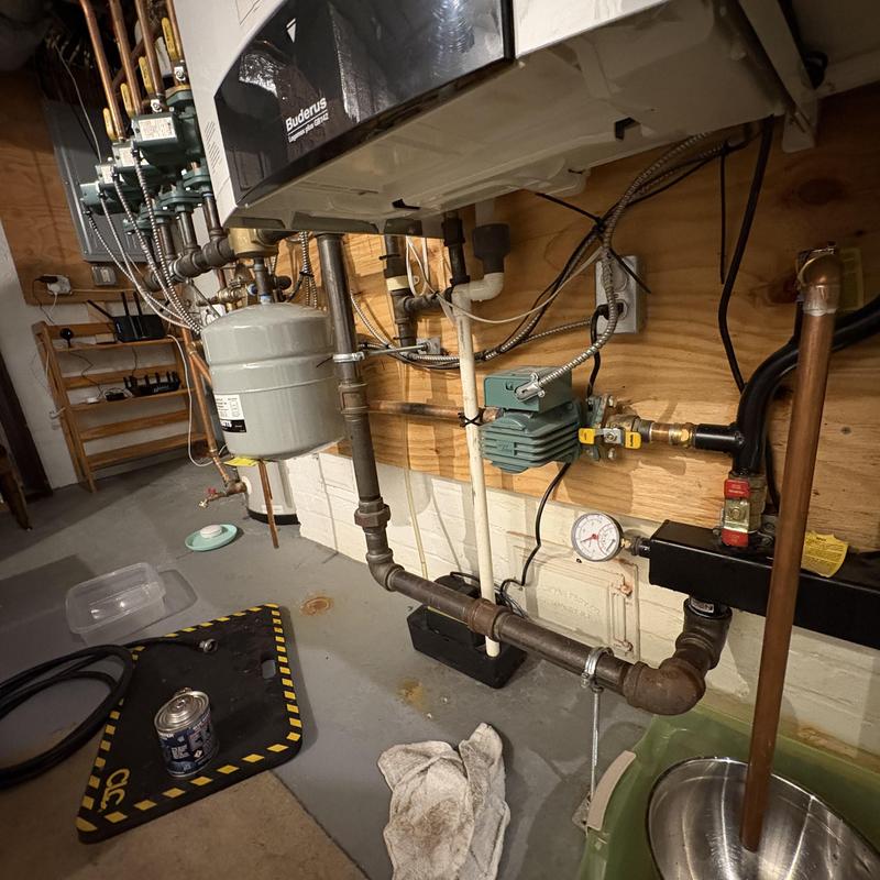 Boiler expansion tank and relief valve system