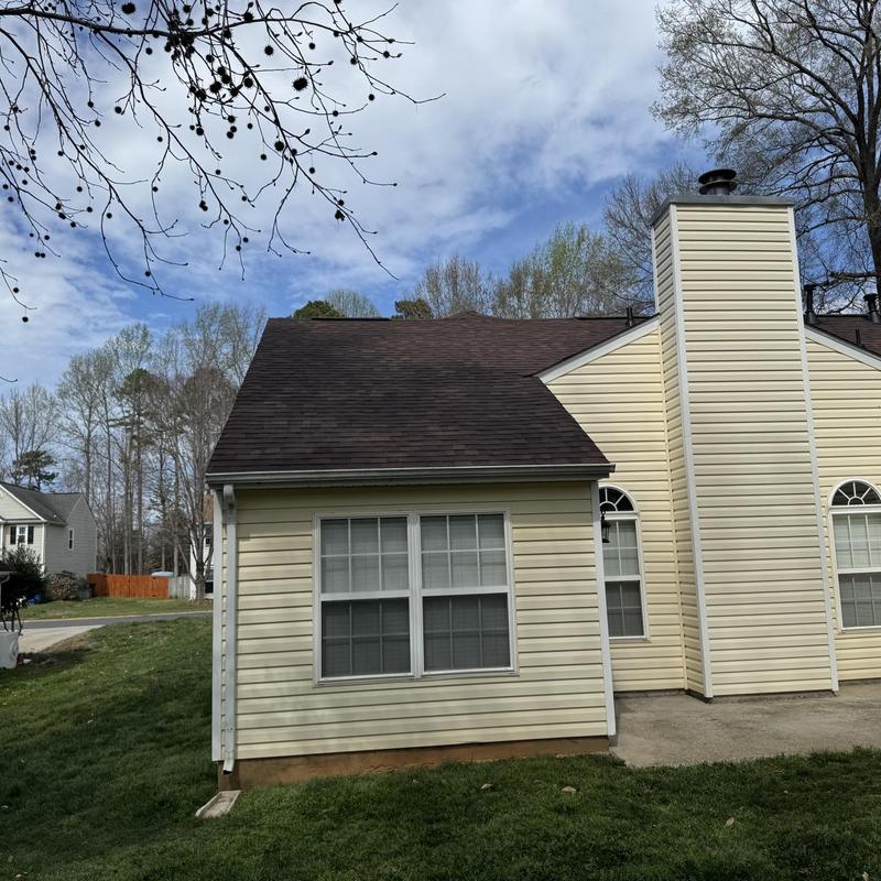 Owens Corning Brownwood shingle roof installation