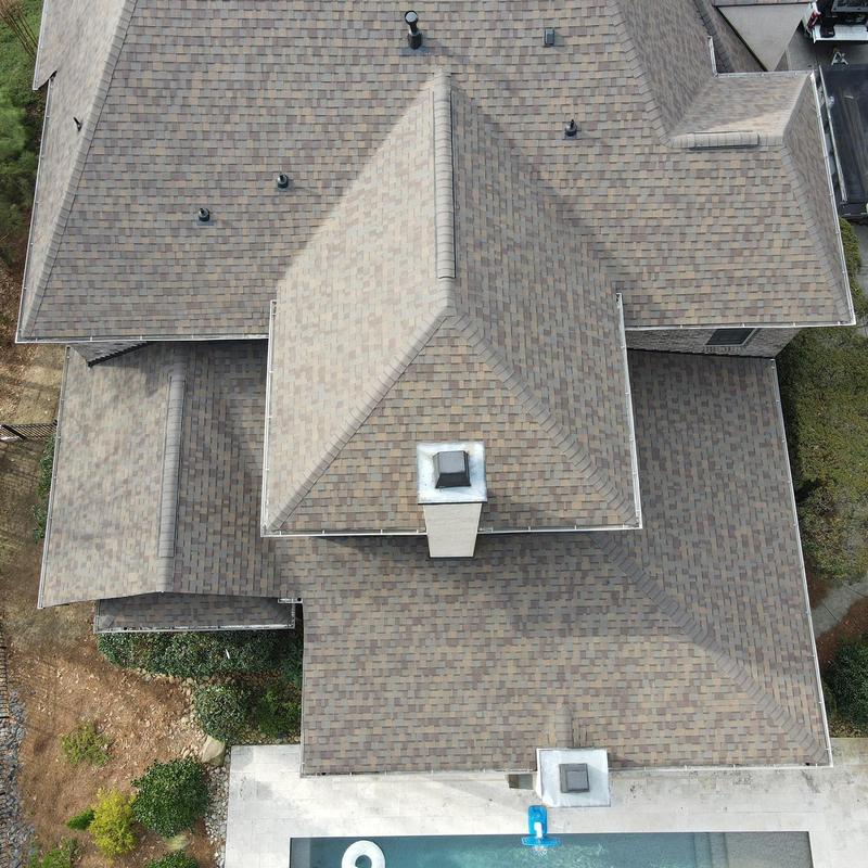 Owens Corning Duration roof shingles in Teak color Owens Corning Duration roof shingles in Teak color