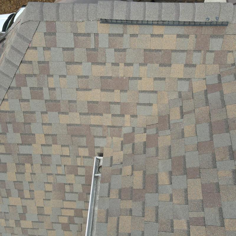 Owens Corning Duration Teak roof shingles with drip edge Owens Corning Duration Teak roof shingles with drip edge