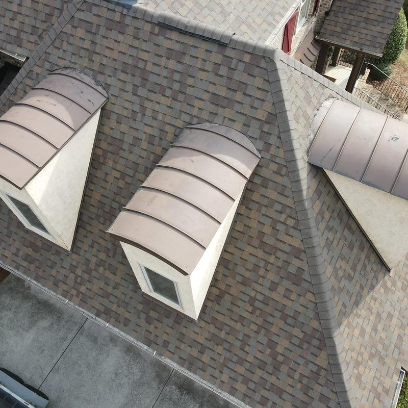 Owens Corning Duration Teak shingle roof with dormers Owens Corning Duration Teak shingle roof with dormers