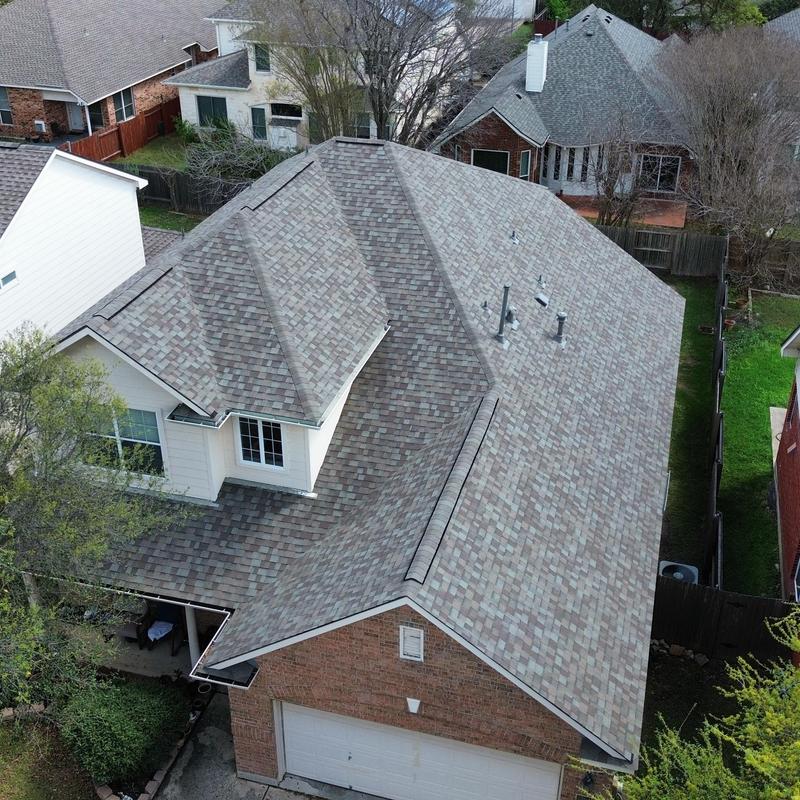 Owens Corning 30-year Driftwood shingle roof installation Owens Corning 30-year Driftwood shingle roof installation