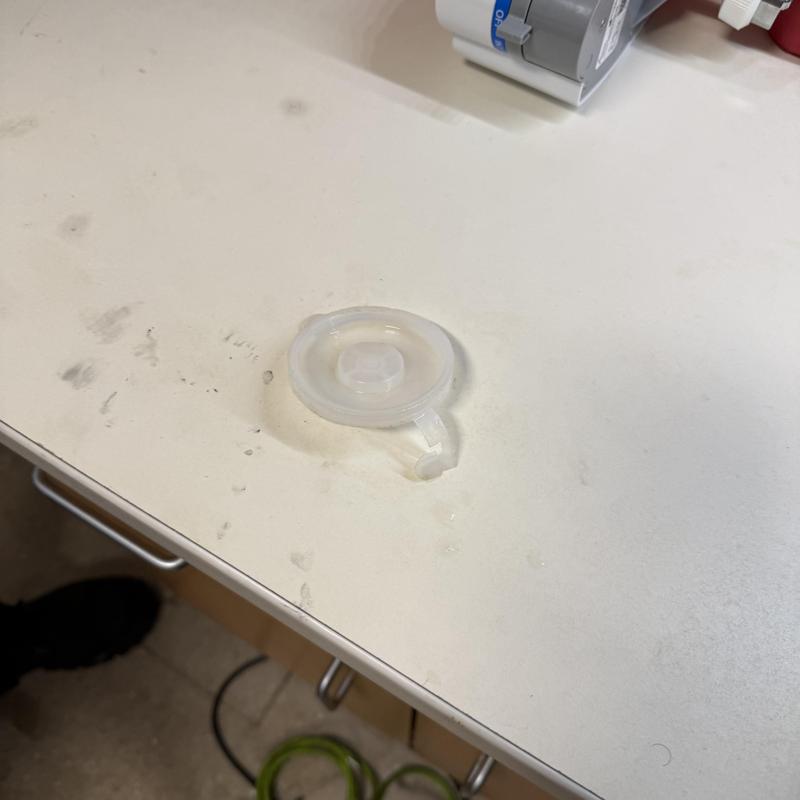 Utility sink stopper replacement on countertop surface Utility sink stopper replacement on countertop surface