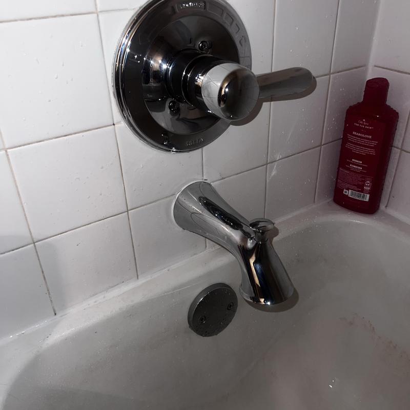 Shower trim chrome faucet and handle installation