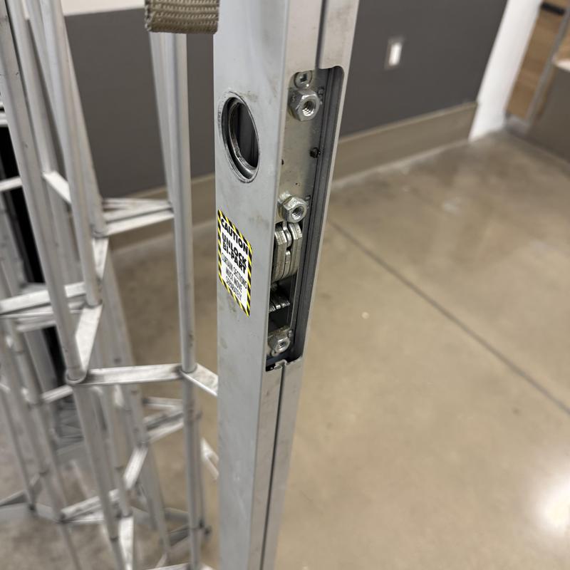 Gate lock mechanism with rekeying work in progress