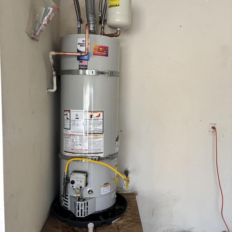 Bradford White water heater with safety expansion tank