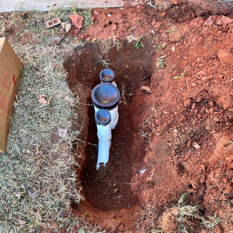 One way cleanouts and backflow preventer installation