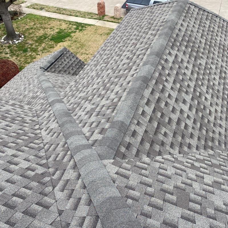GAF Timberline shingle roof with ridge vents installation GAF Timberline shingle roof with ridge vents installation